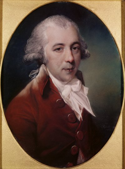 Portrait of Richard Brinsley Sheridan (1751-1816) by John Russell